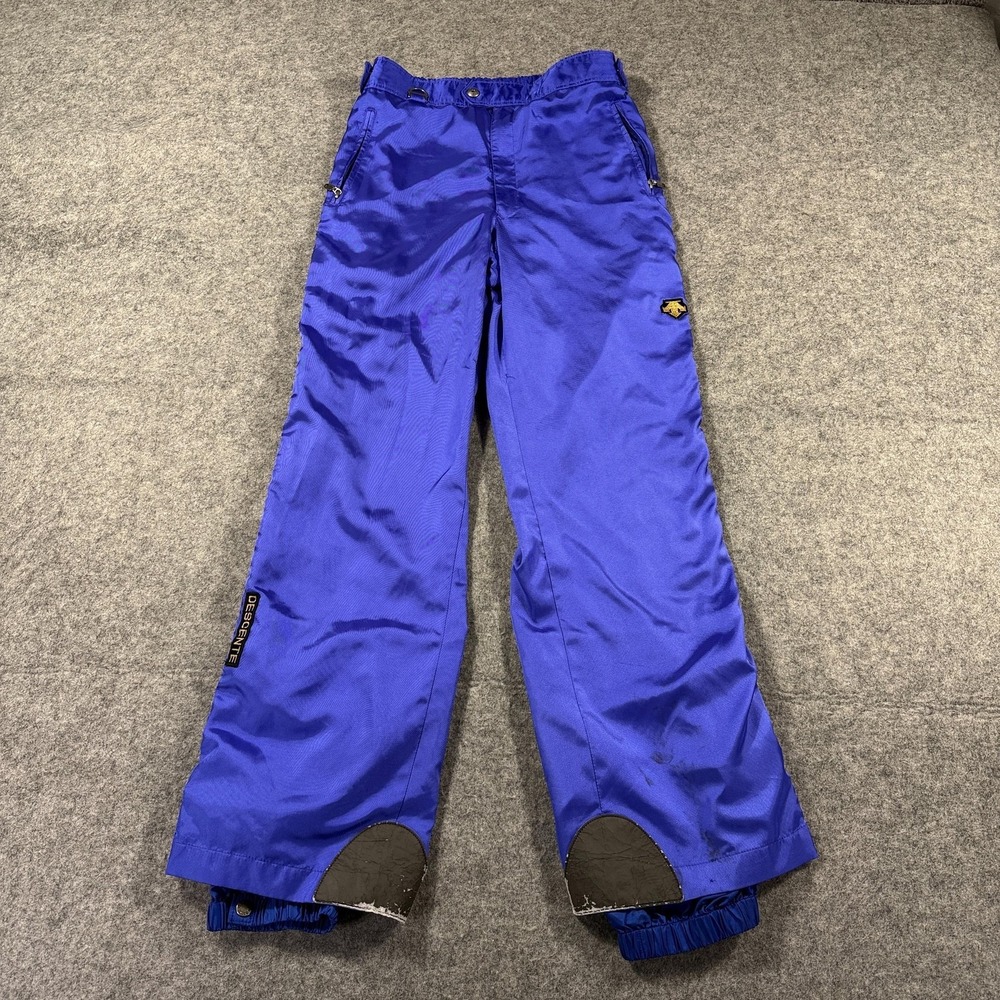 Vintage Descente Snow Pants Mens 36‎ Blue Entrant SC Insulated Ski Snowboard 90s